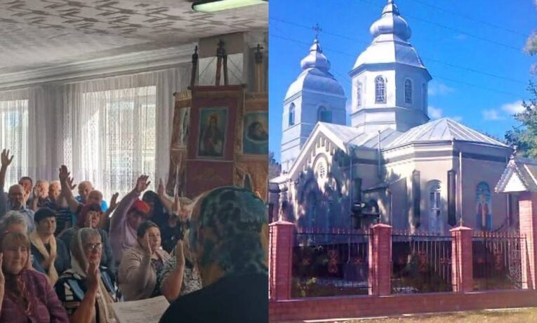 На Буковині відбулися збори за перехід з УПЦ до ПЦУ у селі Коболчин