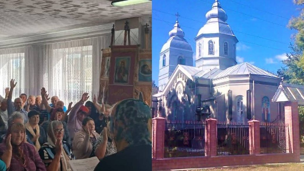 На Буковині відбулися збори за перехід з УПЦ до ПЦУ у селі Коболчин