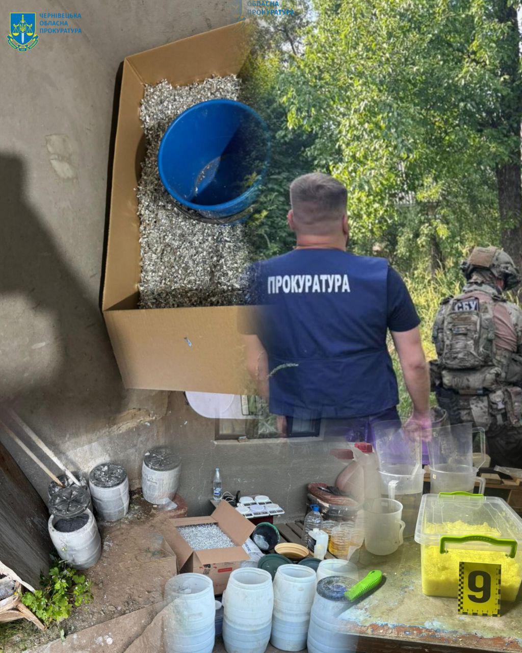 На Буковині викрили підпільну нарколабораторію: вилучено 90 кг напівфабрикату амфетаміну