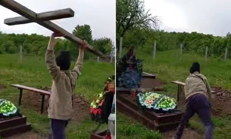Нетверезі діти пошкодили хрести на цвинтарі: на Буковині розпочали кримінальне провадження за фактом наруги над могилами