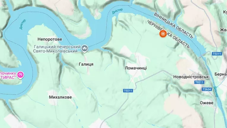 Поблизу Новодністровська зафіксували землетрус