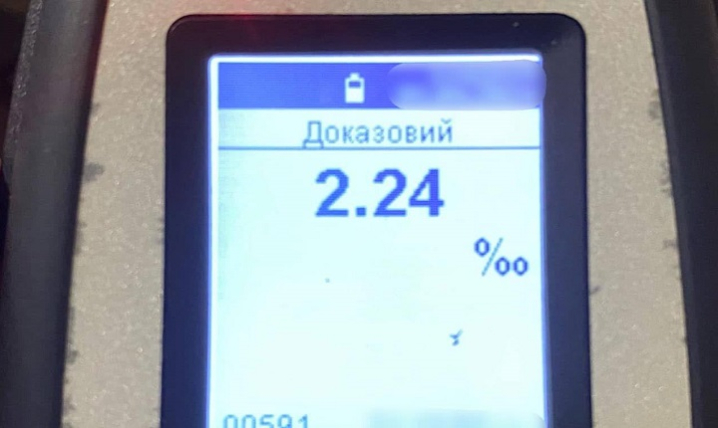 У Чернівцях затримали п’яного водія з 2,24 проміле