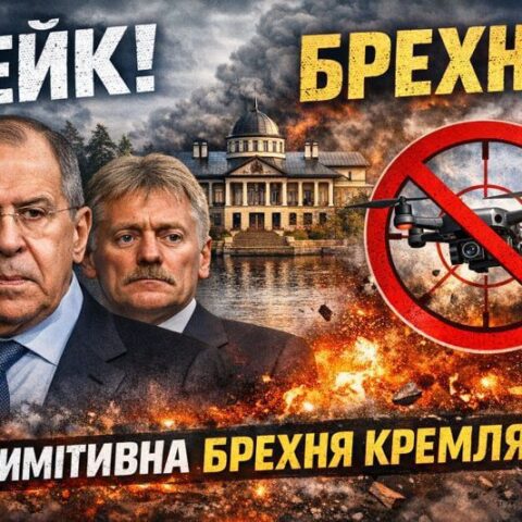 «Спроба України вбити путіна» дроновою атакою – це груба й примітивна брехня, зшита білими нитками