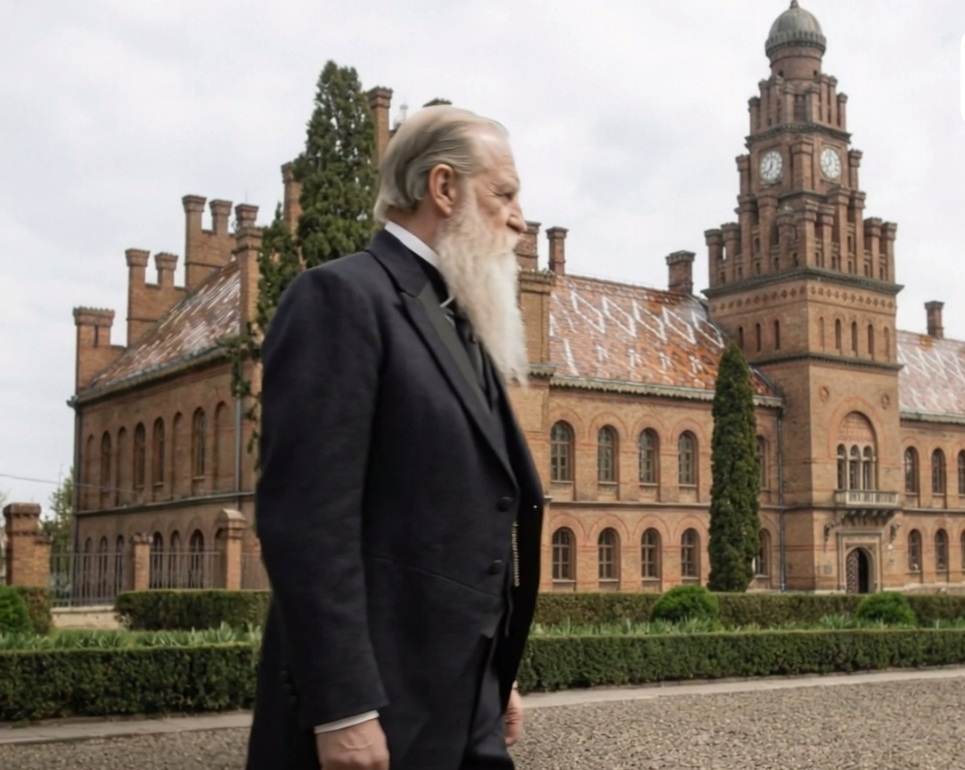 Главка у ЧНУ та Кобилянська біля театру: штучний інтелект “оживив” відомих буковинців у локаціях Чернівців