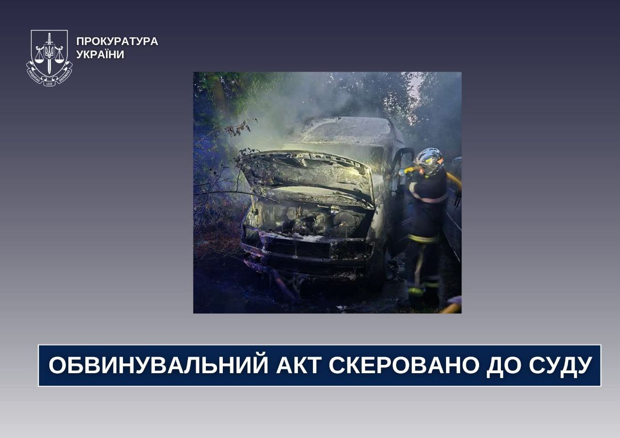 У Чернівцях двоє молодиків підпалили Mercedes-Benz, їх судитимуть