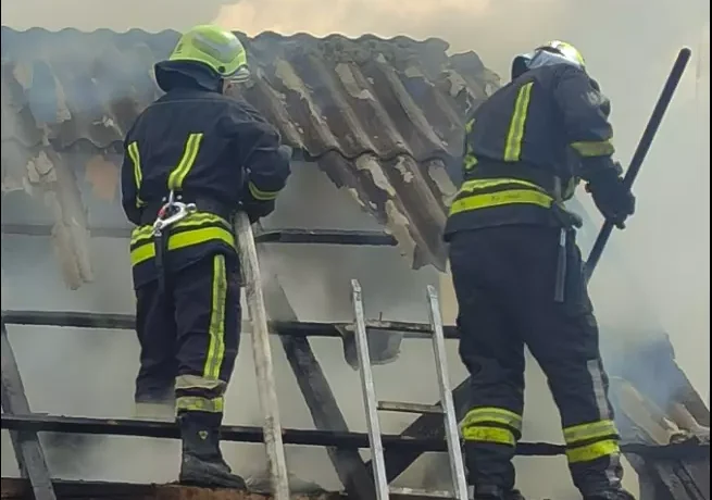 На Буковині сталася пожежа в господарській будівлі: врятовано свійських тварин