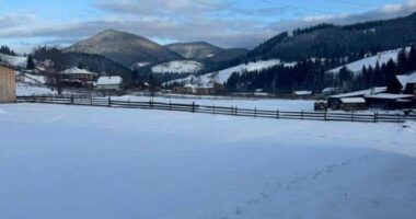 У гірських селах Буковини випав сніг: температура опустилася до -9°C (фото)