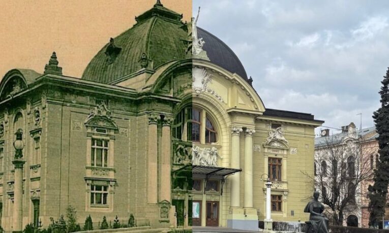 Від вовчого лісу до театру: як змінювалася Театральна площа у Чернівцях за понад двісті років