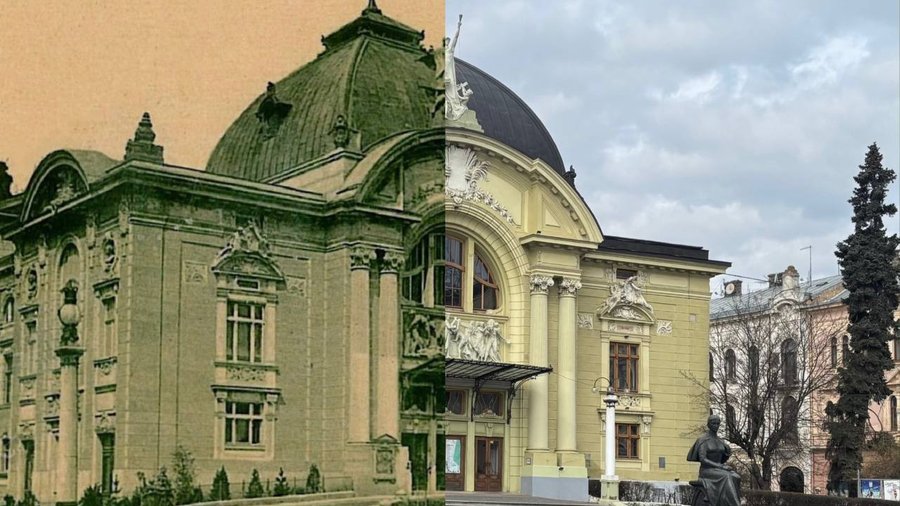 Від вовчого лісу до театру: як змінювалася Театральна площа у Чернівцях за понад двісті років