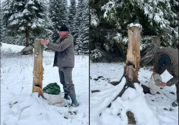 У нацпарку «Черемоський» триває підгодівля диких тварин через складні погодні умови