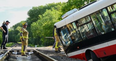 Автобус з’їхав з дороги – пасажирів не було: на вулиці у Чернівцях сталася ДТП