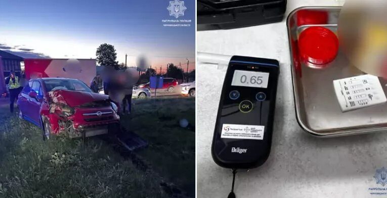 У Мамаївцях нетвереза водійка врізалася в електроопору