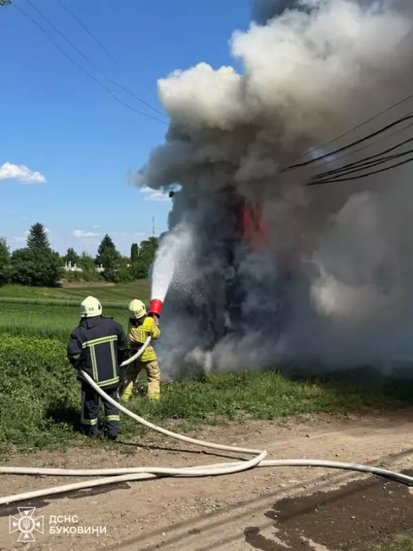 У селі на Буковині горіла трансформаторна підстанція