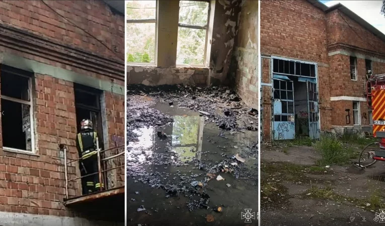 У Чернівцях сталася пожежа в закинутій будівлі колишнього тролейбусного депо