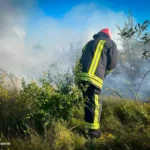 На Буковині через займання сухої трави ледь не згоріла господарська будівля