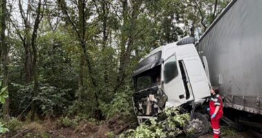 На Буковині у ДТП з вантажівкою загинув 35-річний водій BMW: пасажирку госпіталізували