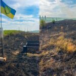 На Буковині втретє згоріли дуби, висаджені на честь загиблого військового та полеглих захисників