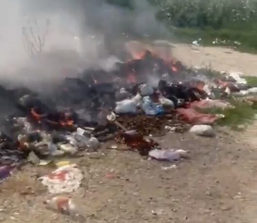 На Буковині сільраду оштрафували через сміття, яке горіло біля кордону з Румунією