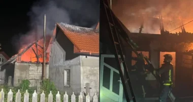 На Буковині пожежа знищила господарську споруду та покрівлю житлового будинку