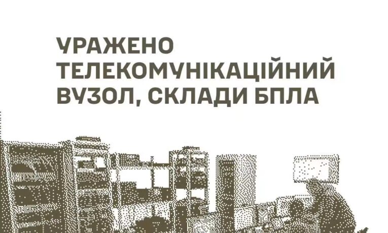 Сили оборони України уразили телекомунікаційний вузол та склади БпЛА і боєприпасів росіян