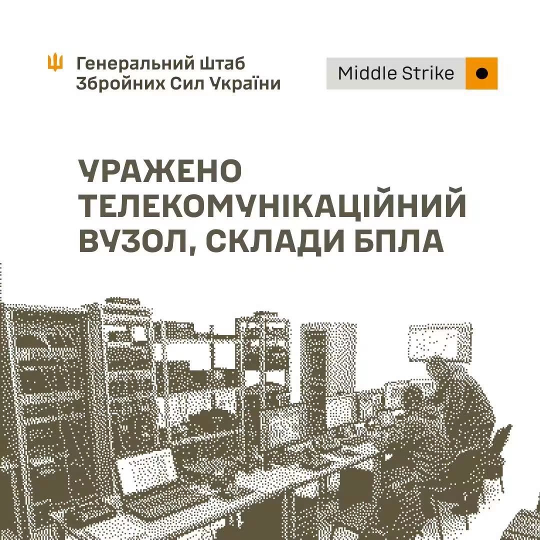 Сили оборони України уразили телекомунікаційний вузол та склади БпЛА і боєприпасів росіян